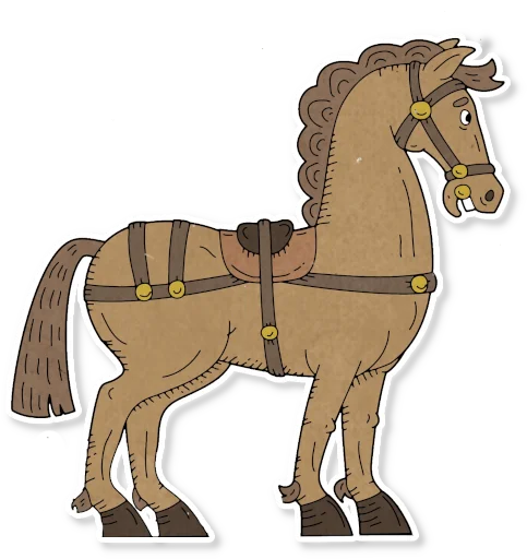 🏇 Стикер «Конь огонь» для Telegram