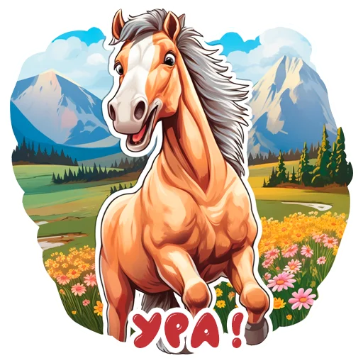 🥳 Стикер «Horse Secrets» для Telegram