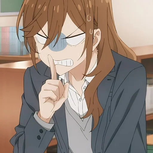 🤫 Стикер «Hori san to Miyamura kun» для Telegram