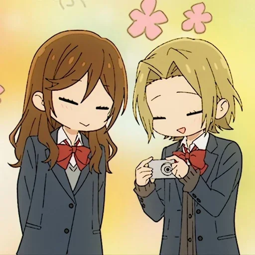 😐 Стикер «Hori san to Miyamura kun» для Telegram
