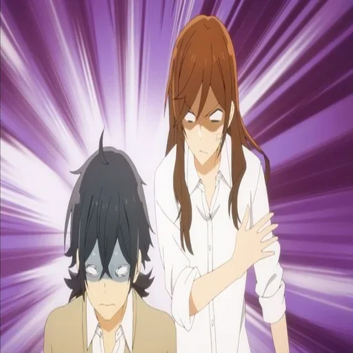🤬 Стикер «Hori san to Miyamura kun» для Telegram