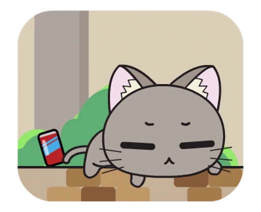 😔 Стикер «Hoshi and Luna Diary» для Telegram