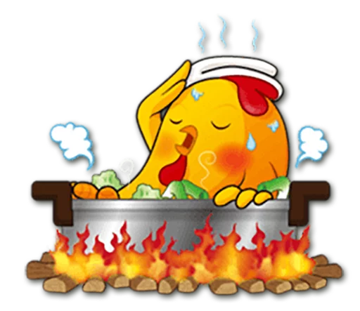Стикерпак Hot Chicken для Telegram