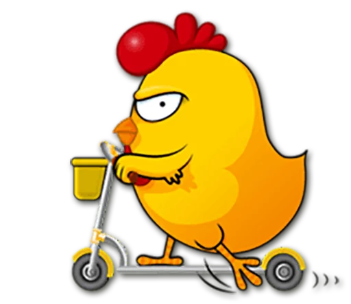 🚲 Стикер «Hot Chicken» для Telegram