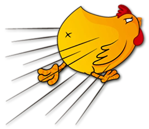 🏃 Стикер «Hot Chicken» для Telegram