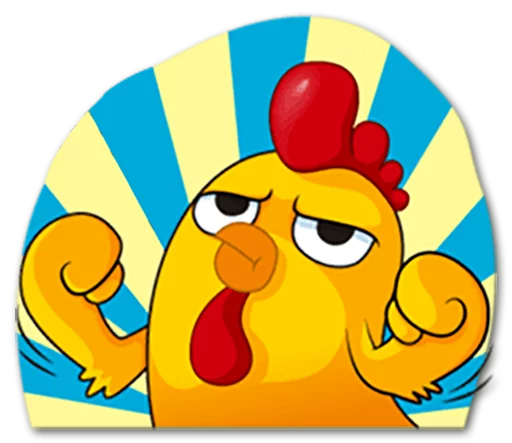 ⛅ Стикер «Hot Chicken» для Telegram