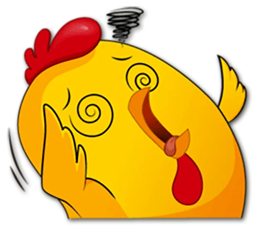 😵 Стикер «Hot Chicken» для Telegram