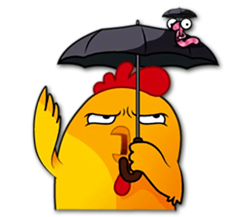 ☔ Стикер «Hot Chicken» для Telegram