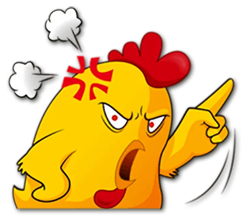 😤 Стикер «Hot Chicken» для Telegram