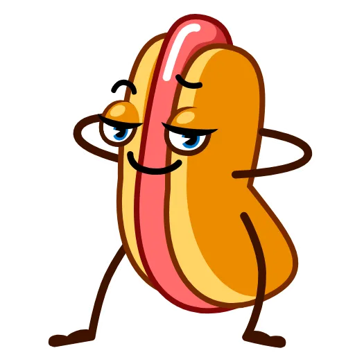 😏 Стикер «Juicy Hot Dog» для Telegram