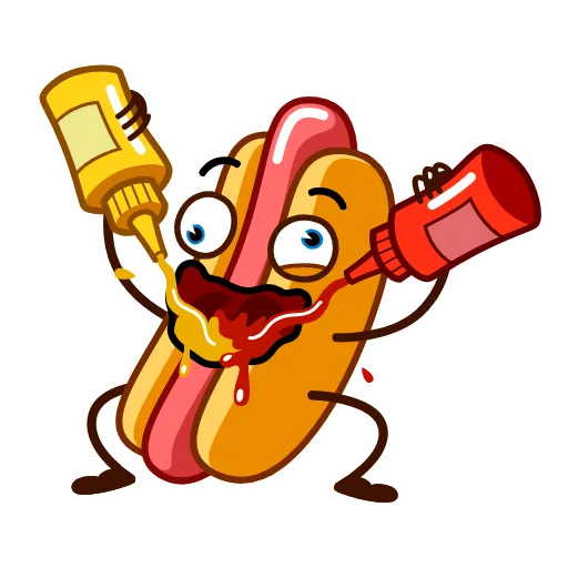 🥴 Стикер «Juicy Hot Dog» для Telegram