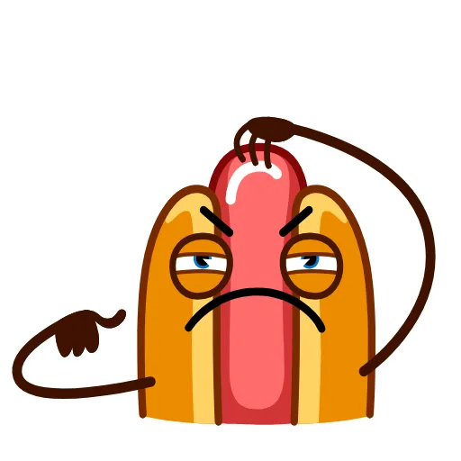 😤 Стикер «Juicy Hot Dog» для Telegram