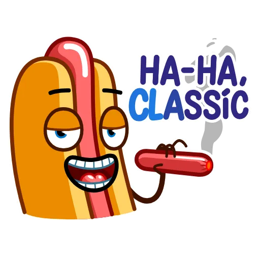 😏 Стикер «Juicy Hot Dog» для Telegram