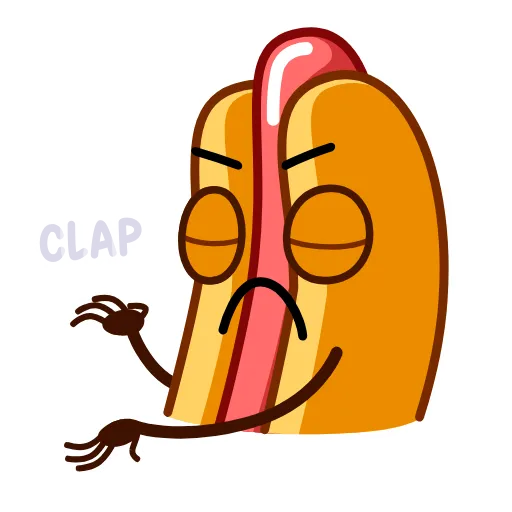 👏 Стикер «Juicy Hot Dog» для Telegram