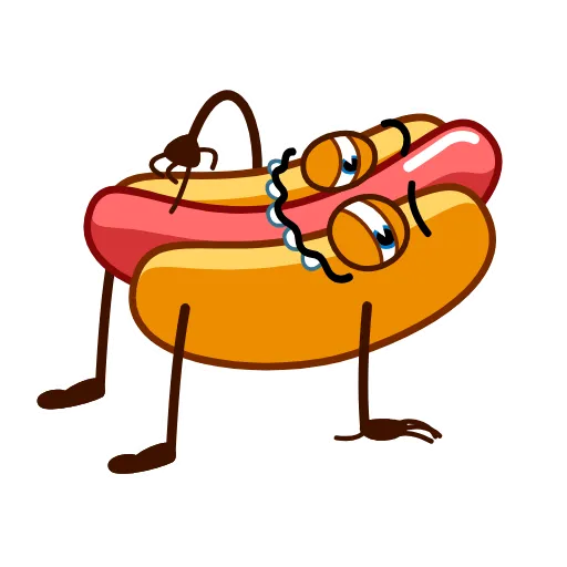 😏 Стикер «Juicy Hot Dog» для Telegram
