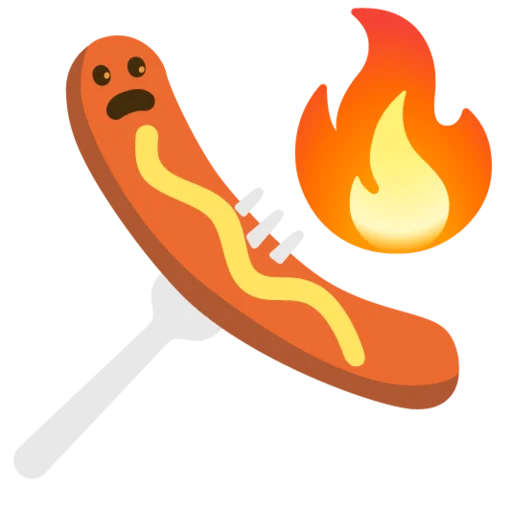 🔥 Стикер «hot dogi dog» для Telegram