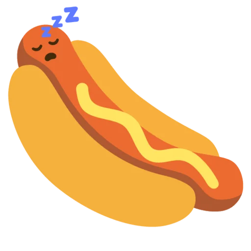 😴 Стикер «hot dogi dog» для Telegram