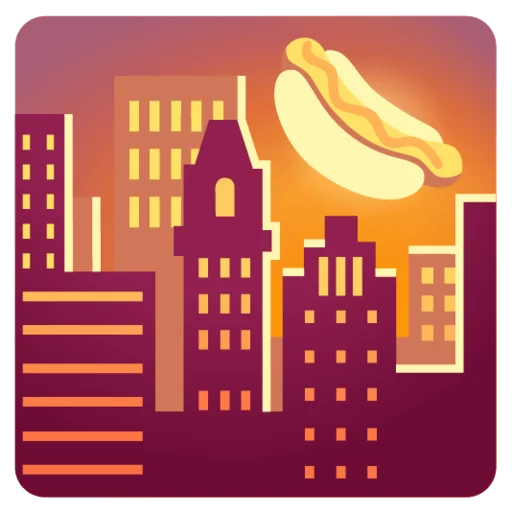 🌇 Стикер «hot dogi dog» для Telegram