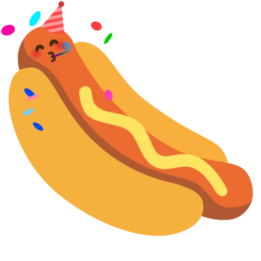 🥳 Стикер «hot dogi dog» для Telegram