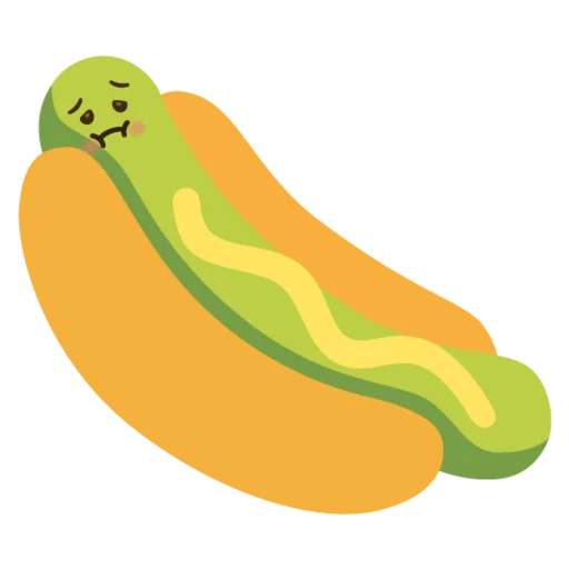 🤢 Стикер «hot dogi dog» для Telegram