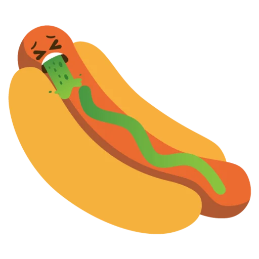 🤮 Стикер «hot dogi dog» для Telegram