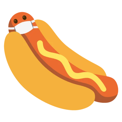 😷 Стикер «hot dogi dog» для Telegram