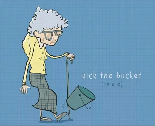 ⚰ Стикер «Hot idioms» для Telegram