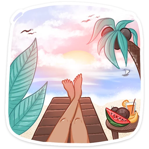 ☀️ Стикер «Жаркая Летта» для Telegram