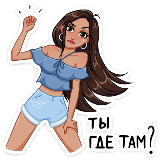 ❓ Стикер «Жаркая Летта» для Telegram