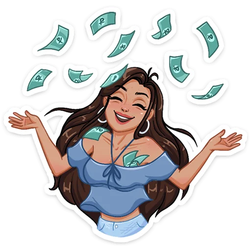 💰 Стикер «Жаркая Летта» для Telegram