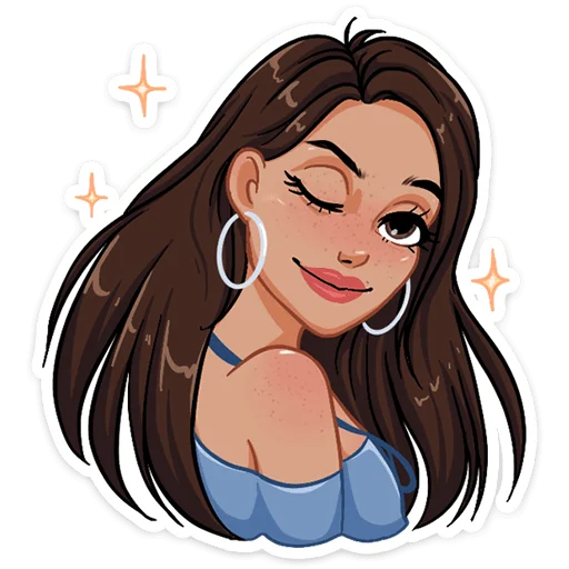 😉 Стикер «Жаркая Летта» для Telegram