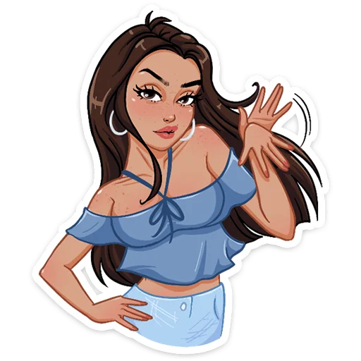 😎 Стикер «Жаркая Летта» для Telegram
