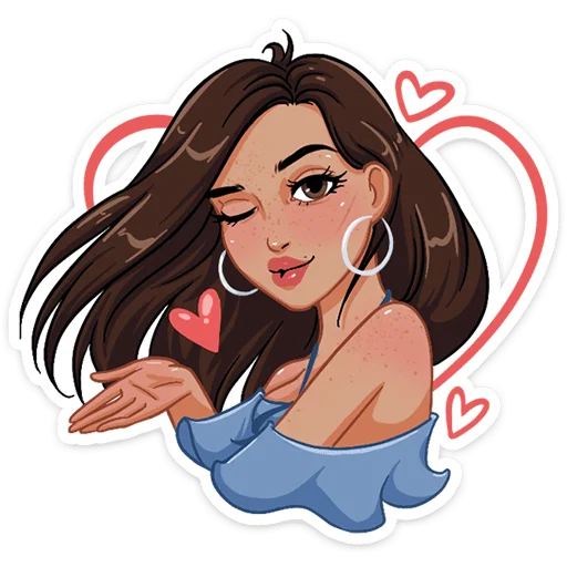 😘 Стикер «Жаркая Летта» для Telegram