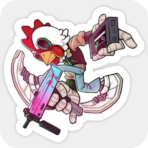 🔥 Стикер «Hotline Miami» для Telegram