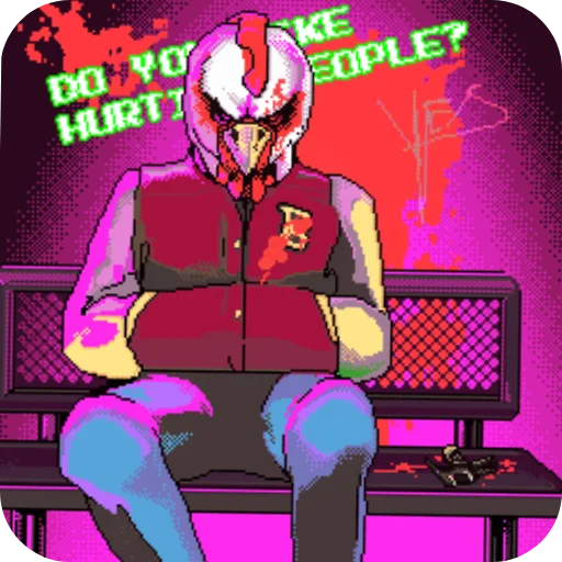 👍 Стикер «Hotline Miami» для Telegram