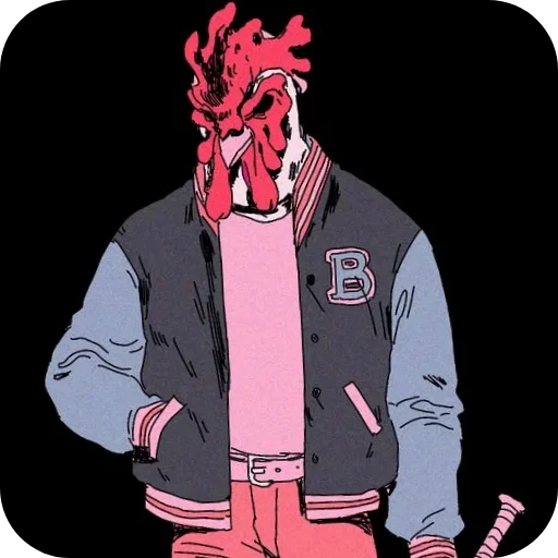 🔥 Стикер «Hotline Miami» для Telegram