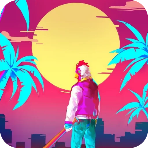 🖼 Стикер «Hotline Miami» для Telegram