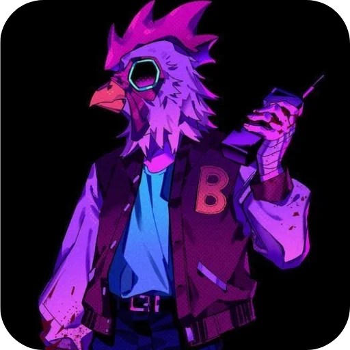 🎫 Стикер «Hotline Miami» для Telegram