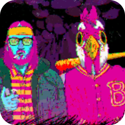 👍 Стикер «Hotline Miami» для Telegram