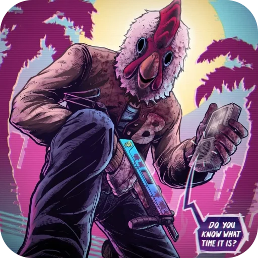 👍 Стикер «Hotline Miami» для Telegram