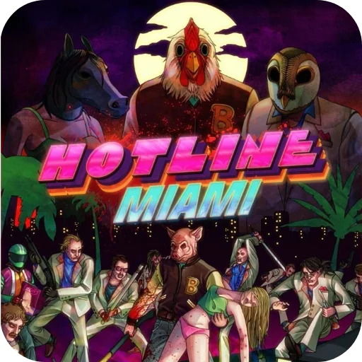 🎫 Стикер «Hotline Miami» для Telegram