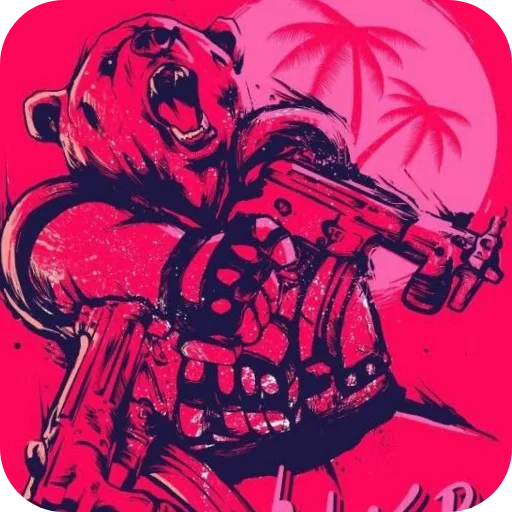 👍 Стикер «Hotline Miami» для Telegram