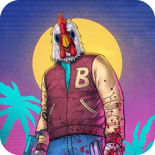 📖 Стикер «Hotline Miami» для Telegram