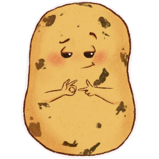 😏 Стикер «Hot potato» для Telegram