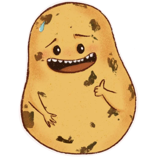 😅 Стикер «Hot potato» для Telegram