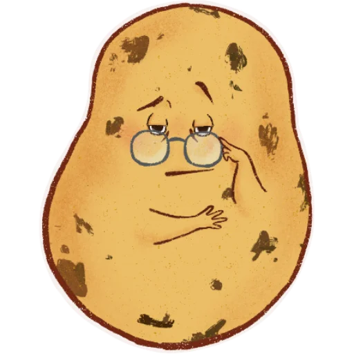 🧐 Стикер «Hot potato» для Telegram