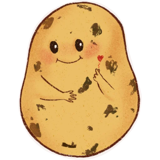 ❤️ Стикер «Hot potato» для Telegram