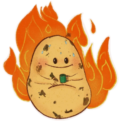 🙂 Стикер «Hot potato» для Telegram