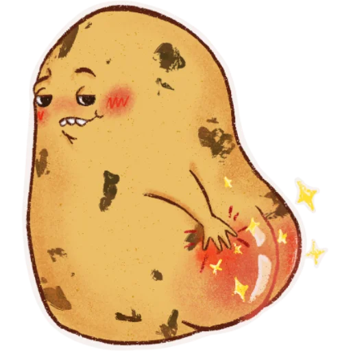 🥵 Стикер «Hot potato» для Telegram