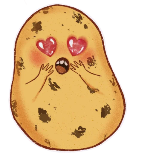 😍 Стикер «Hot potato» для Telegram